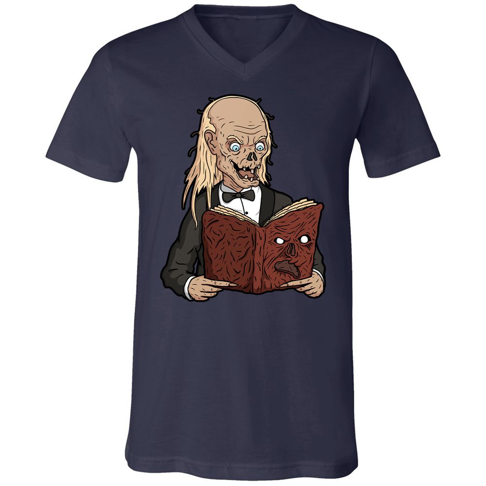 Unisex V-Neck T-Shirt - 4PMVS3YU - Navy - 2