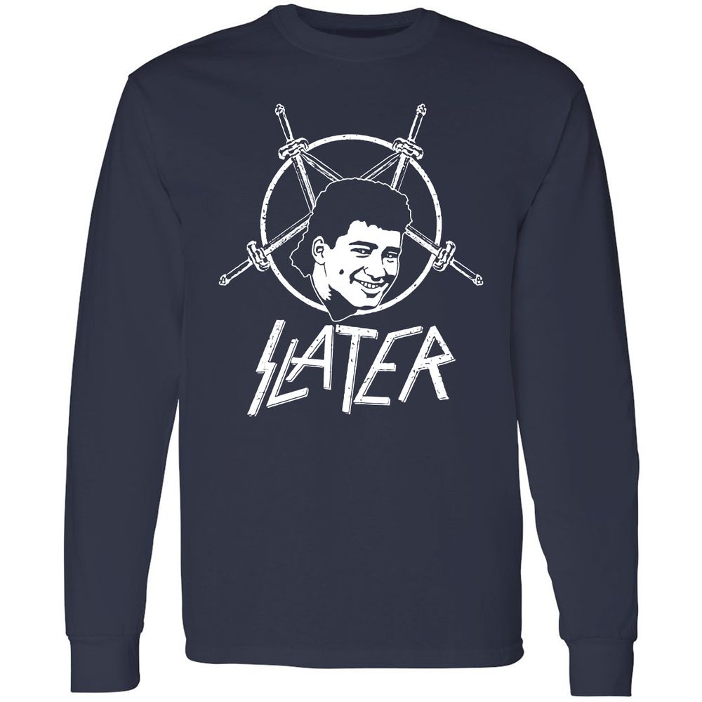 Long Sleeve T-Shirt - 3DK9YZAD - Navy - 2