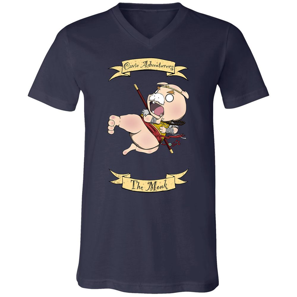 Unisex V-Neck T-Shirt - L23VUEUV - Navy - 2