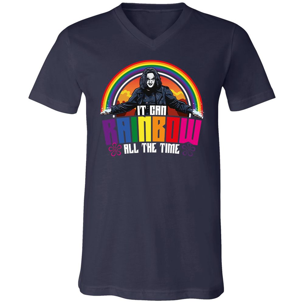 Unisex V-Neck T-Shirt - SPNV65ZJ - Navy - 2