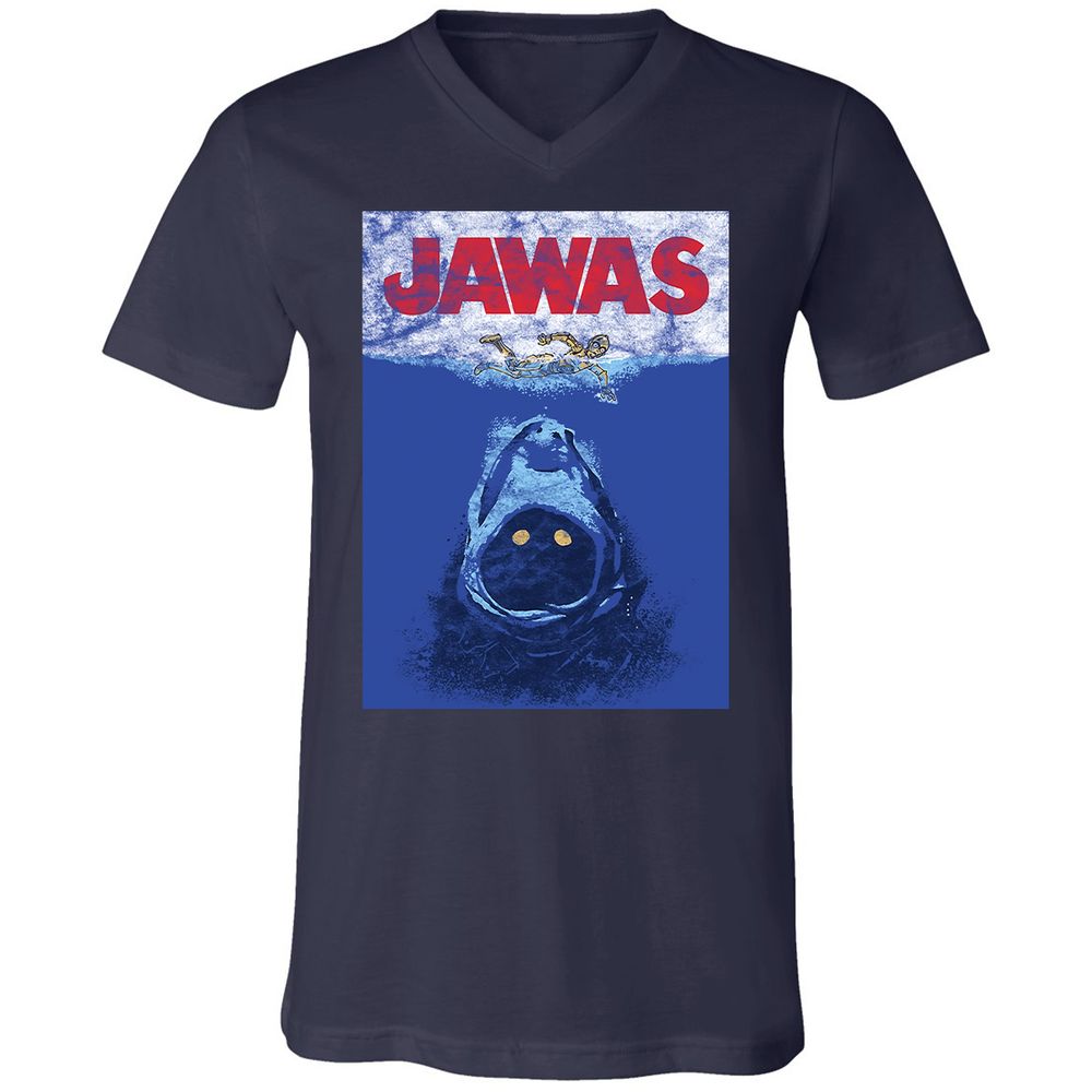 Unisex V-Neck T-Shirt - BYZG3GRD - Navy - 2