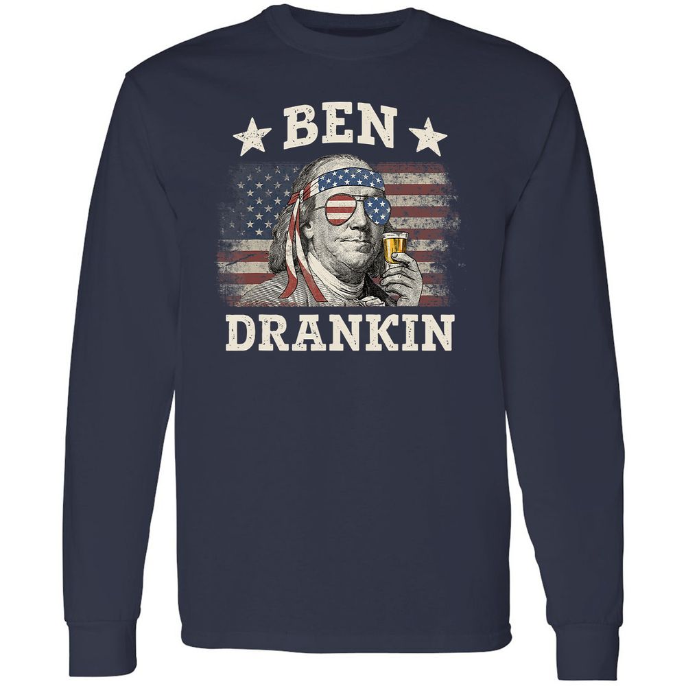 Long Sleeve T-Shirt - 44BJUVNP - Navy - 2