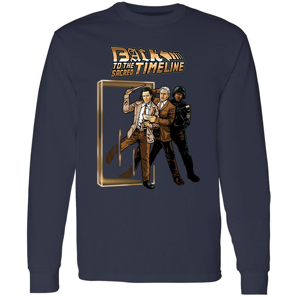 Long Sleeve T-Shirt - QYB63UNR - Navy - 2