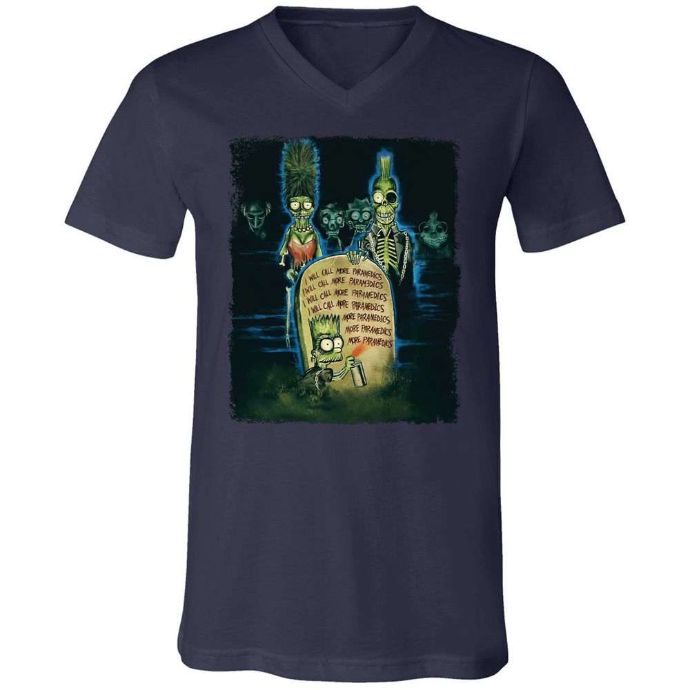 Unisex V-Neck T-Shirt - MHVZ2E15 - Navy - 2