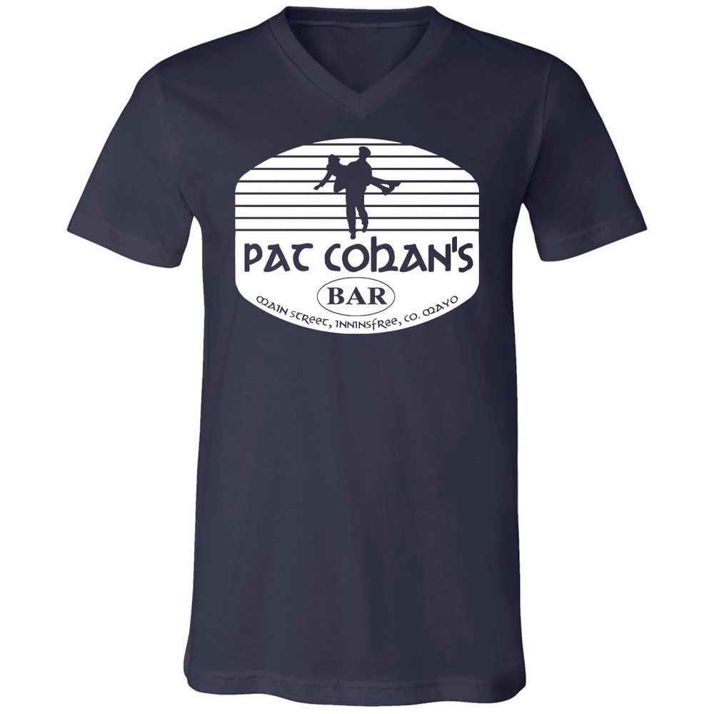 Unisex V-Neck T-Shirt - VPGAAQRZ - Navy - 2