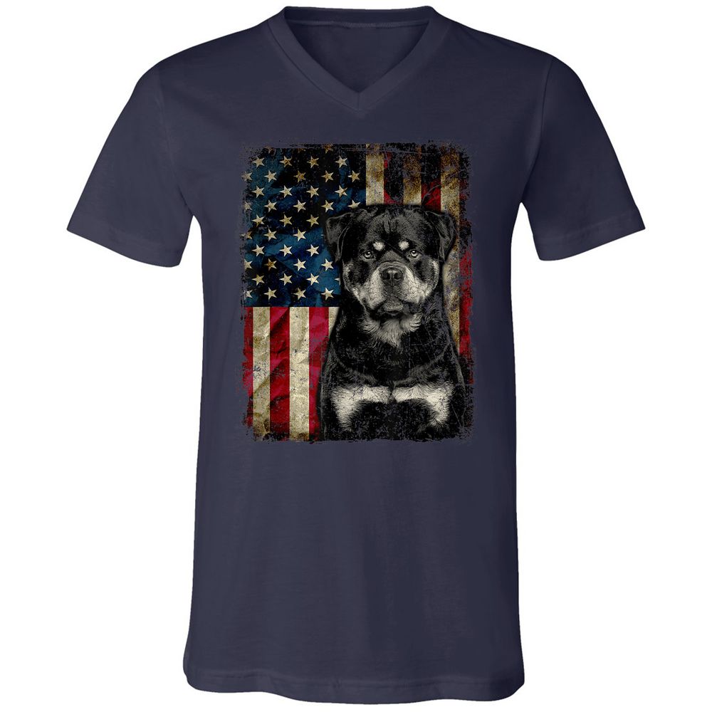 Unisex V-Neck T-Shirt - AXD486L6 - Navy - 2