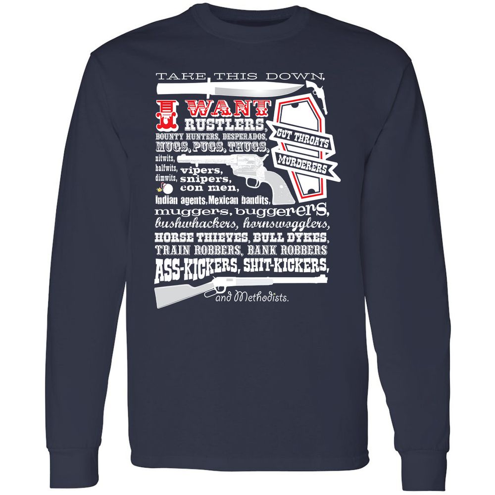 Long Sleeve T-Shirt - A19VDBN8 - Navy - 2