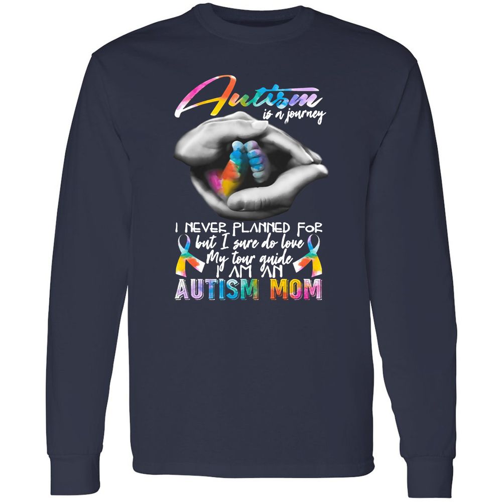 Long Sleeve T-Shirt - 4RPGVR1T - Navy - 2