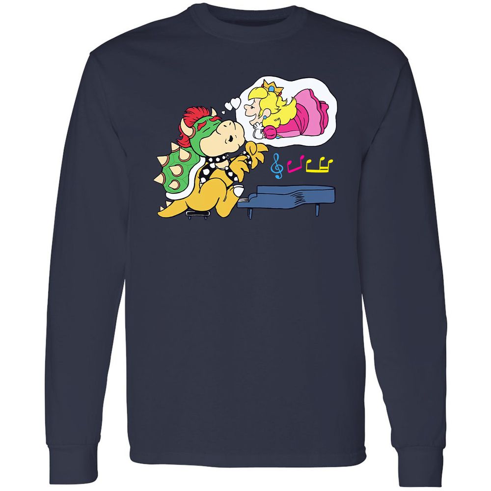 Long Sleeve T-Shirt - 69NUM8MK - Navy - 2