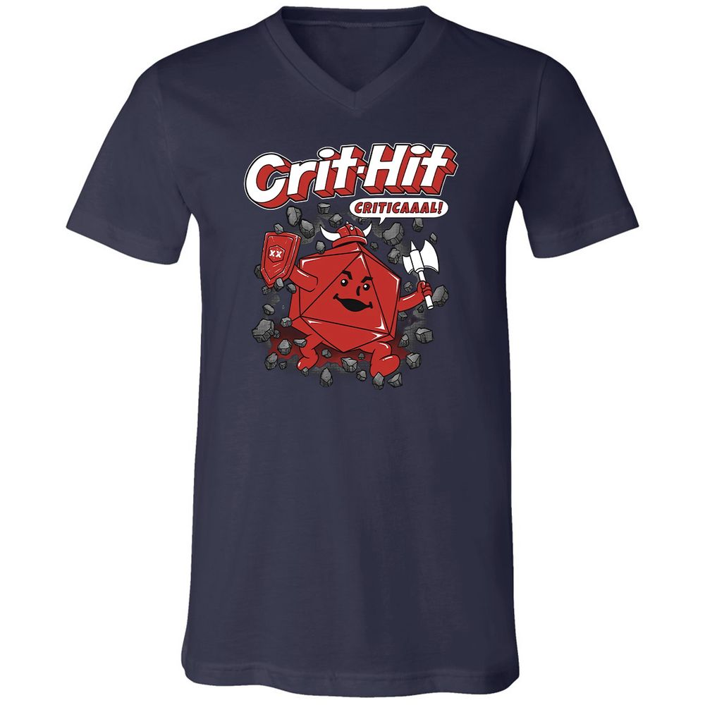 Unisex V-Neck T-Shirt - WNPGVS3Y - Navy - 2