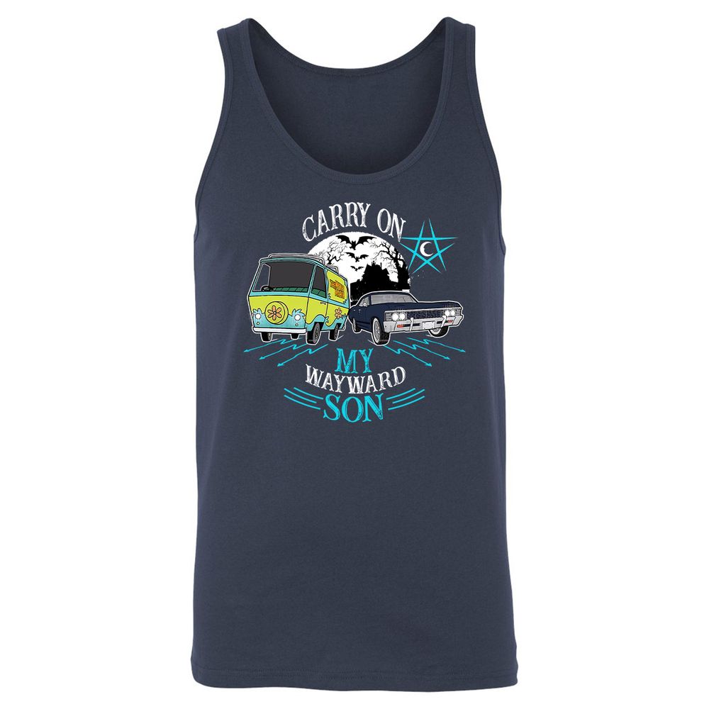 Unisex Jersey Tank - X1CE51QF - Navy - 2