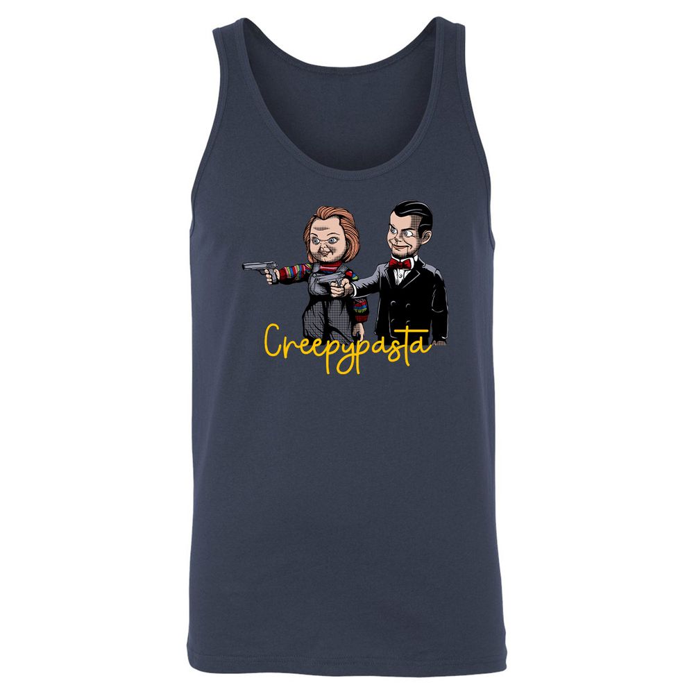 Unisex Jersey Tank - HTQCD5CE - Navy - 2