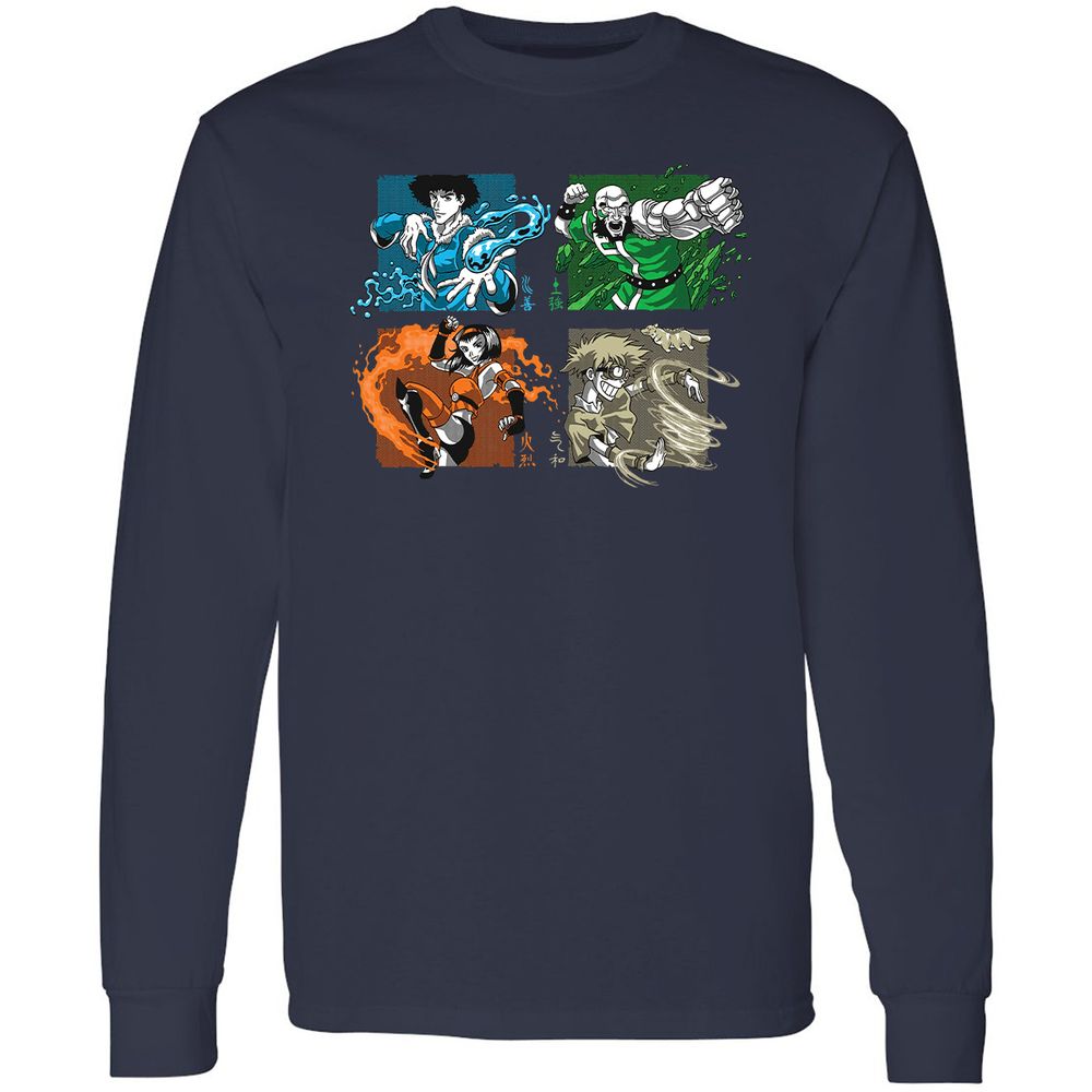 Long Sleeve T-Shirt - Z31VXC6U - Navy - 2