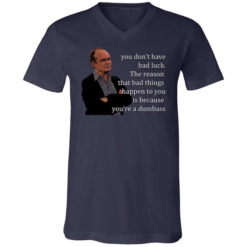 Unisex V-Neck T-Shirt - MBPPU8Y6 - Navy - 2