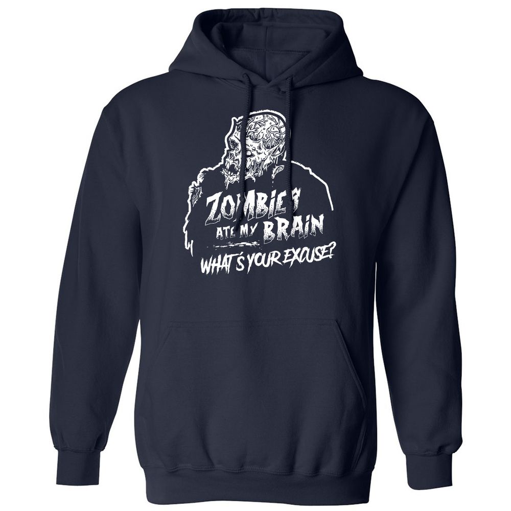 Zombies Ate My Brain - Navy - 2