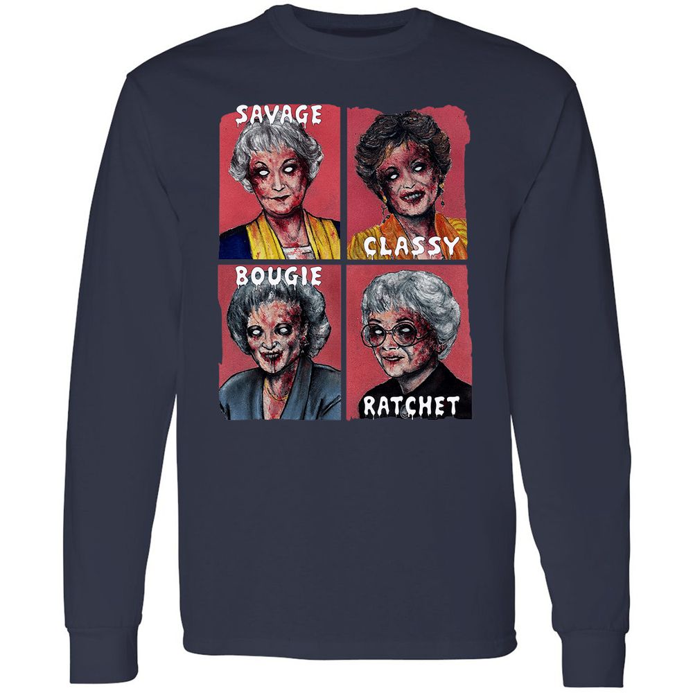 Long Sleeve T-Shirt - GCRFT8ZS - Navy - 2