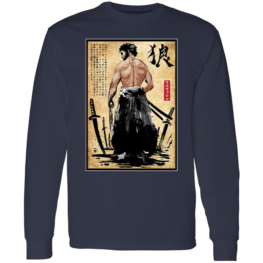 Long Sleeve T-Shirt - WLAHSB6H - Navy - 2
