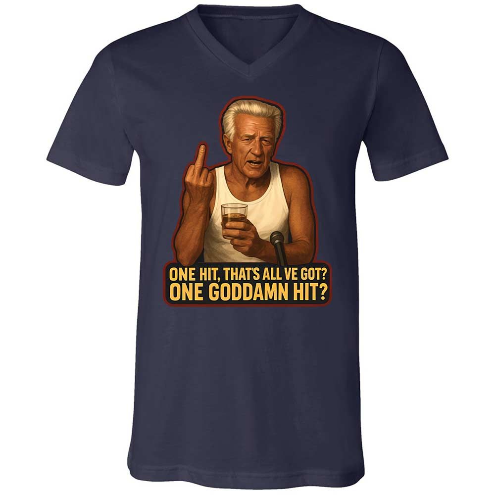 Unisex V-Neck T-Shirt - FVVQKLHZ - Navy - 2
