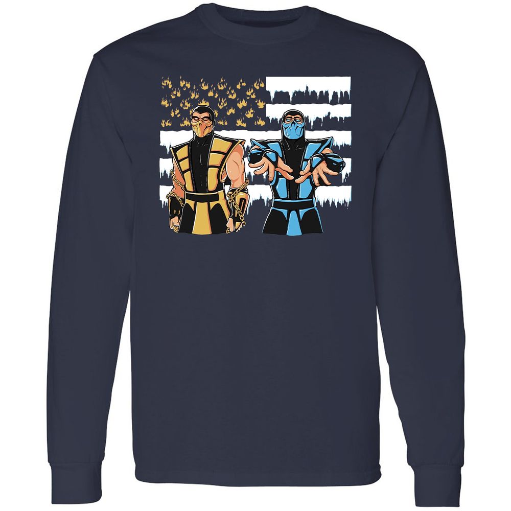 Long Sleeve T-Shirt - VQY32WPH - Navy - 2