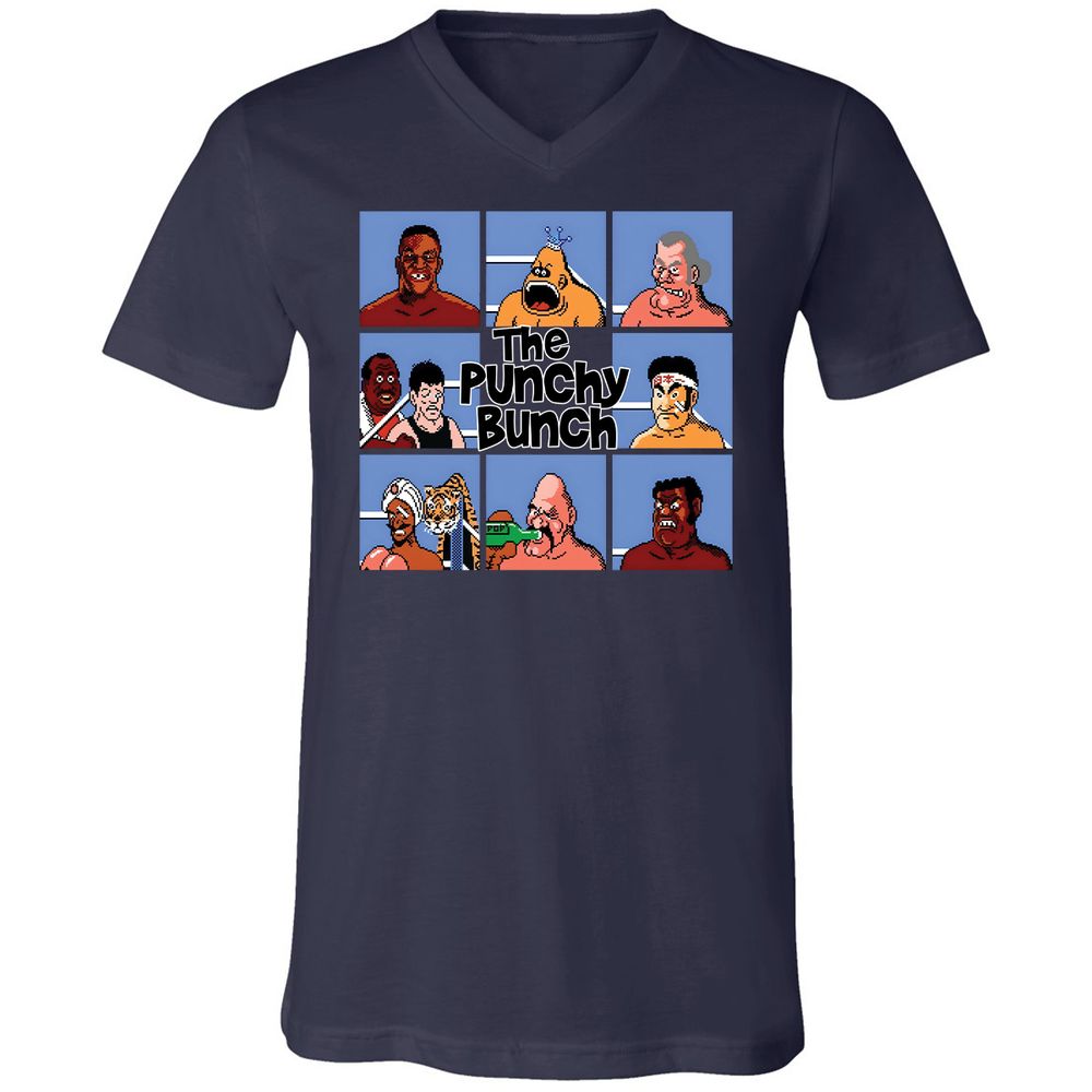 Unisex V-Neck T-Shirt - JAJGFXZY - Navy - 2