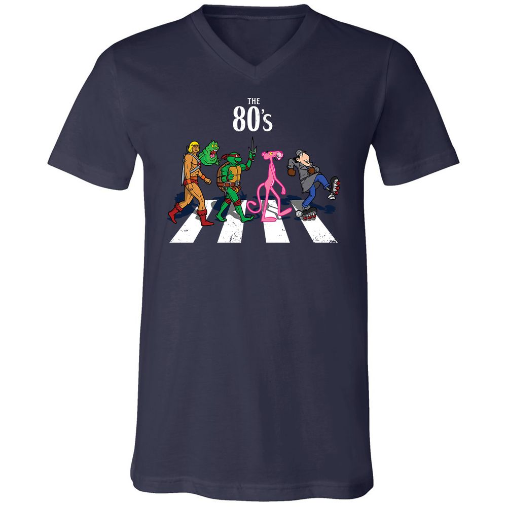 Unisex V-Neck T-Shirt - 42UGYXSZ - Navy - 2