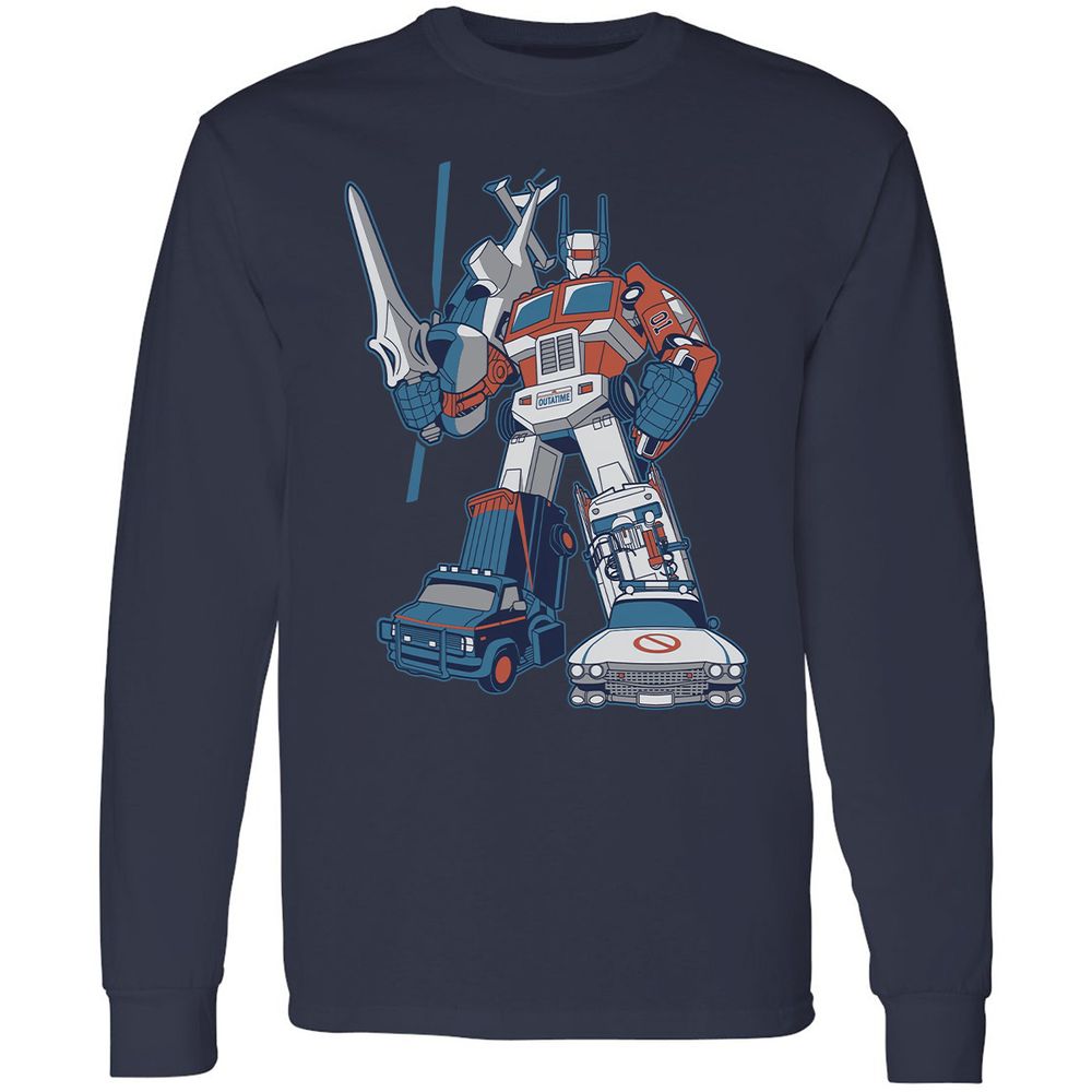 Long Sleeve T-Shirt - RFGZE3G5 - Navy - 2