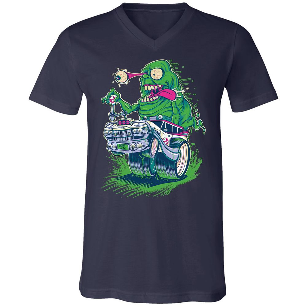 Unisex V-Neck T-Shirt - UR56R44M - Navy - 2