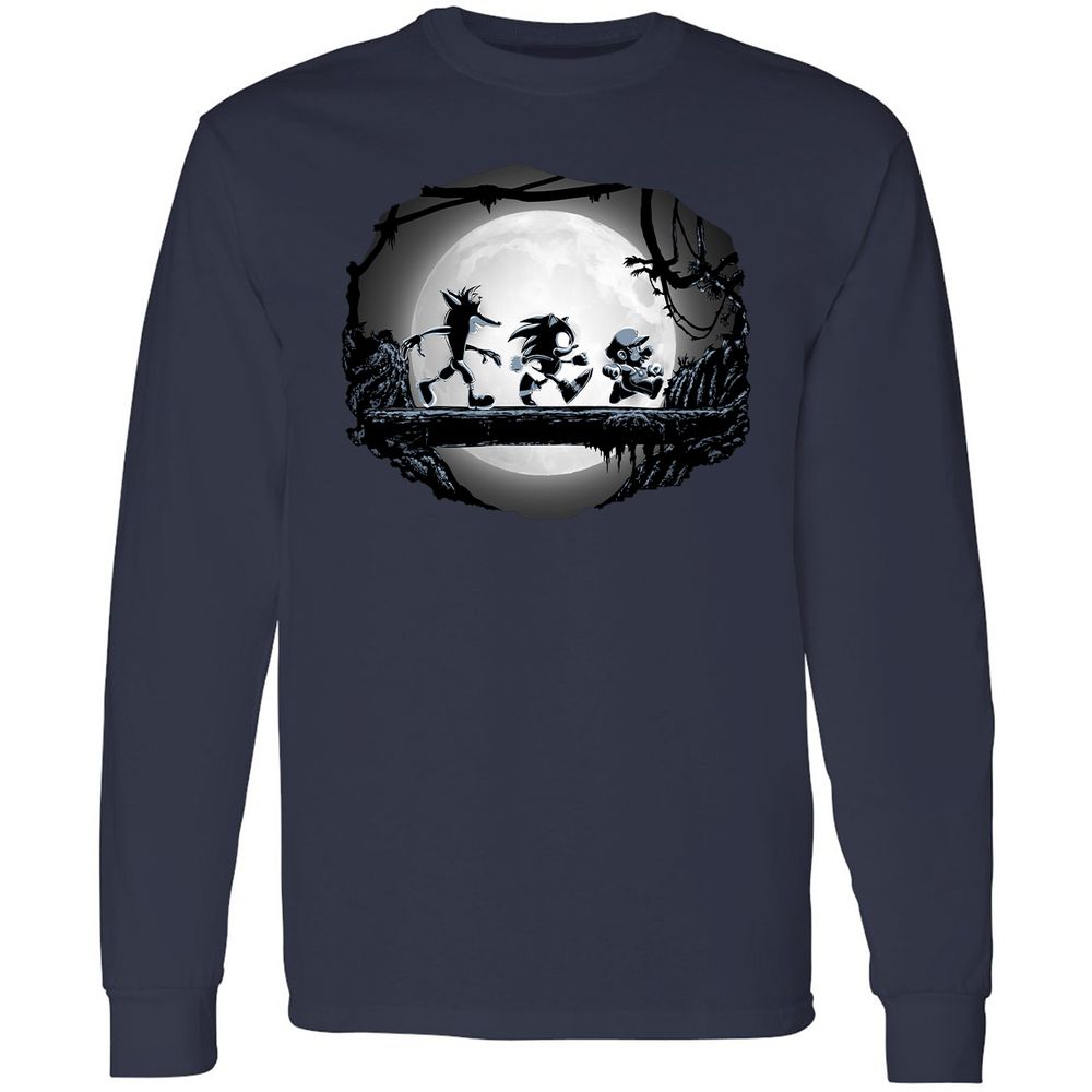Long Sleeve T-Shirt - VYC94Z8R - Navy - 2