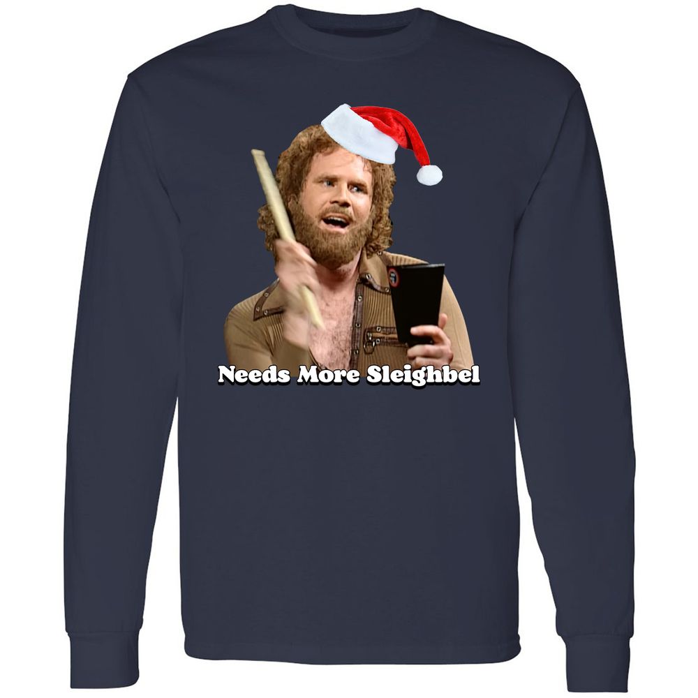 Needs More Sleighbel - Navy - 2