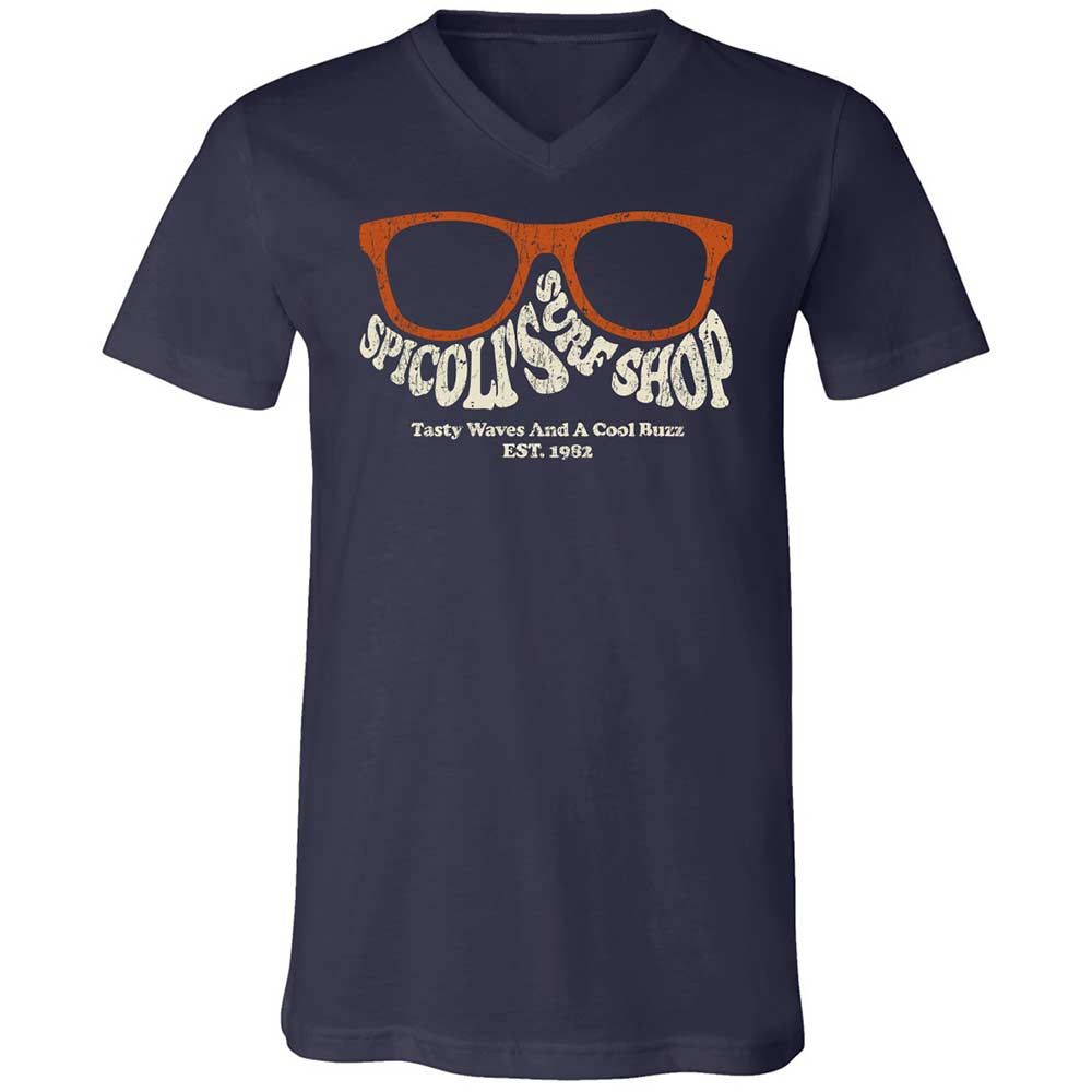 Unisex V-Neck T-Shirt - J82JMWB8 - Navy - 2