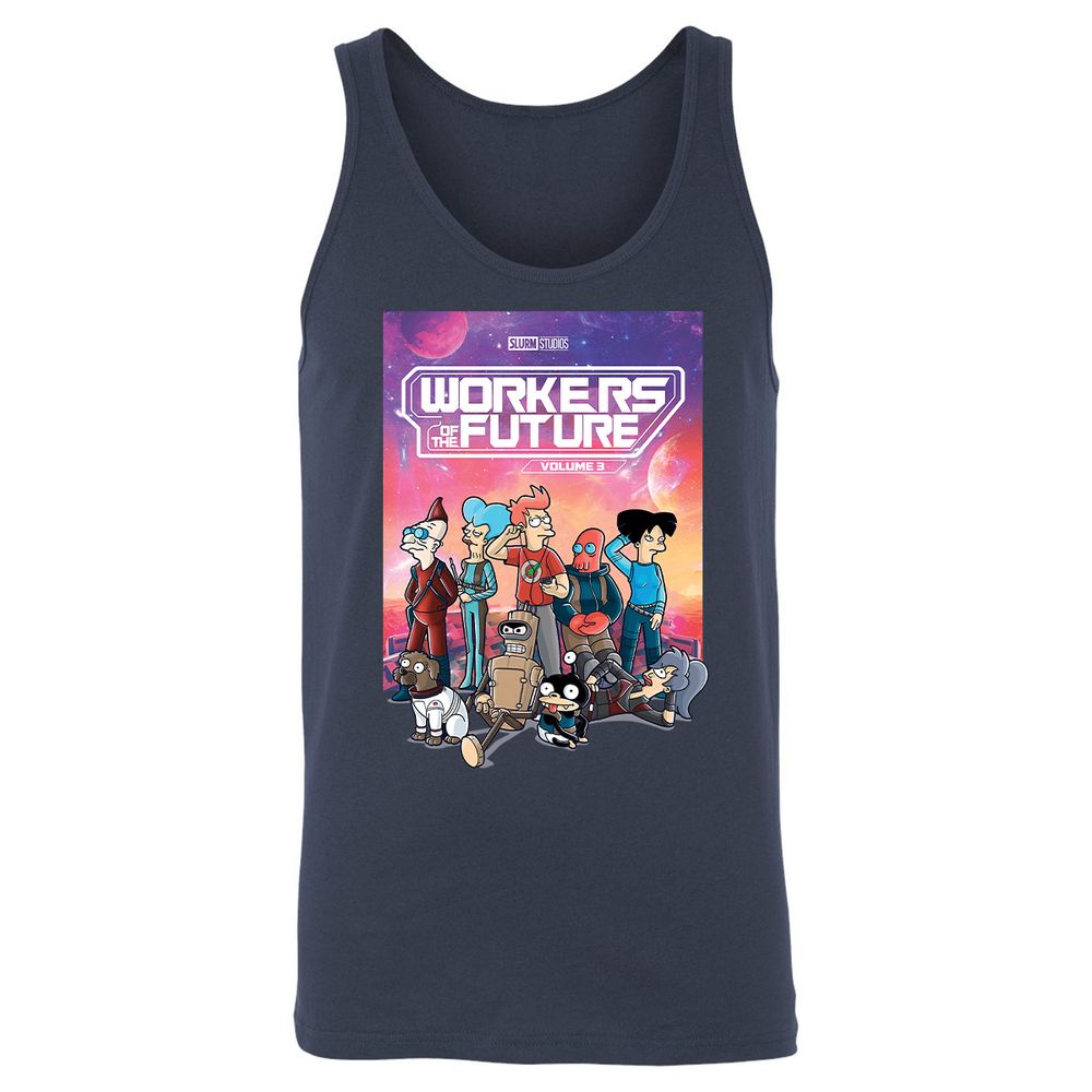 Unisex Jersey Tank - MZUCRB52 - Navy - 2