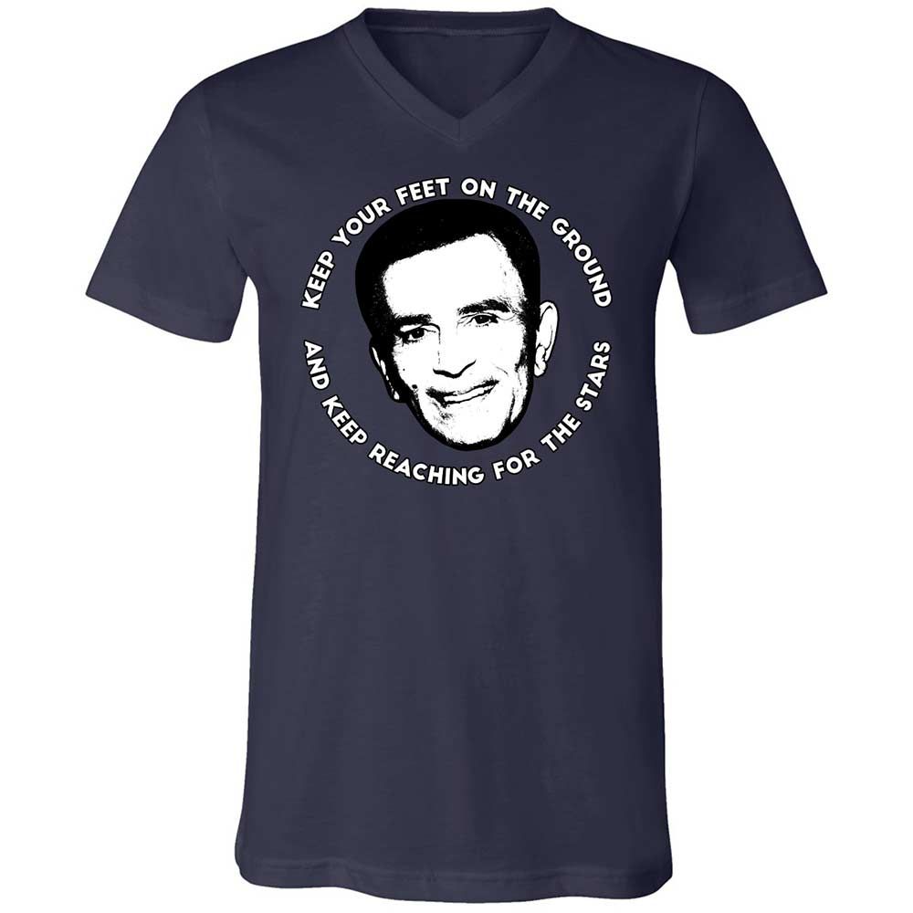 Unisex V-Neck T-Shirt - LL9QPEV7 - Navy - 2