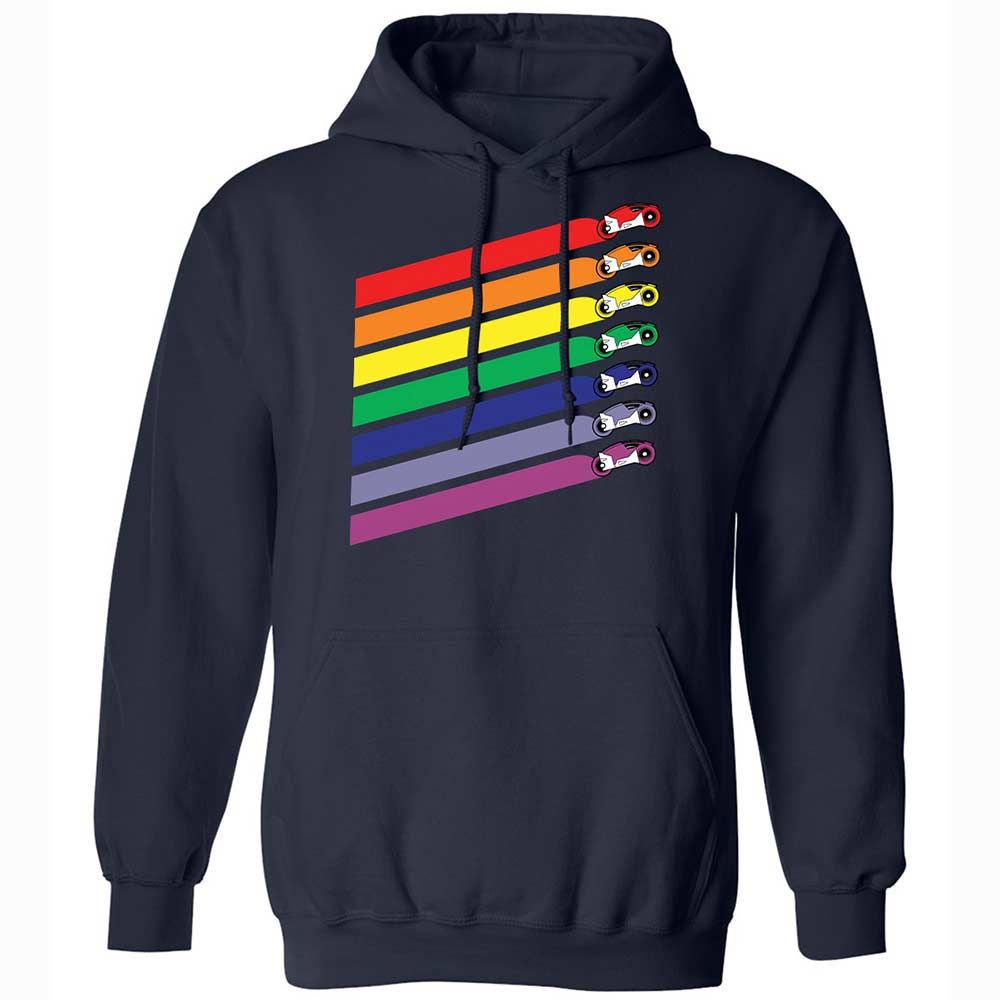 Race The Rainbow - Navy - 2