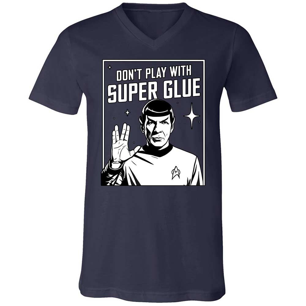 Unisex V-Neck T-Shirt - 9CSFFAAK - Navy - 2
