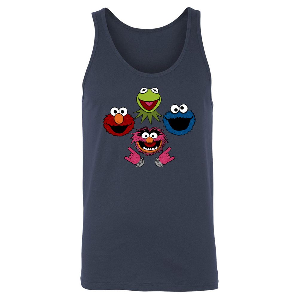Unisex Jersey Tank - 4KZCMN9N - Navy - 2