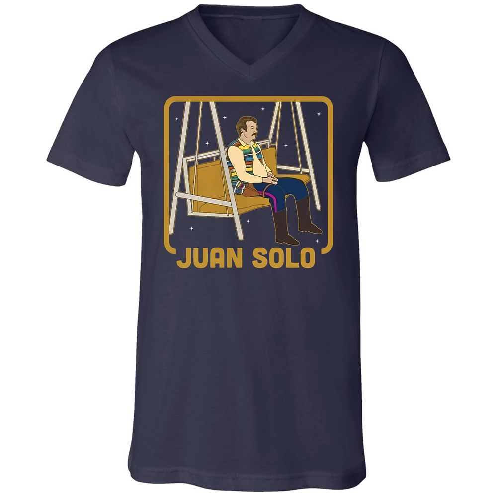 Unisex V-Neck T-Shirt - Y15PBV28 - Navy - 2