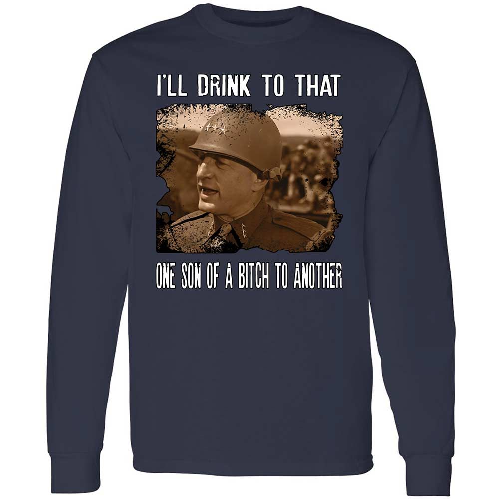 Long Sleeve T-Shirt - FKYQXN81 - Navy - 2