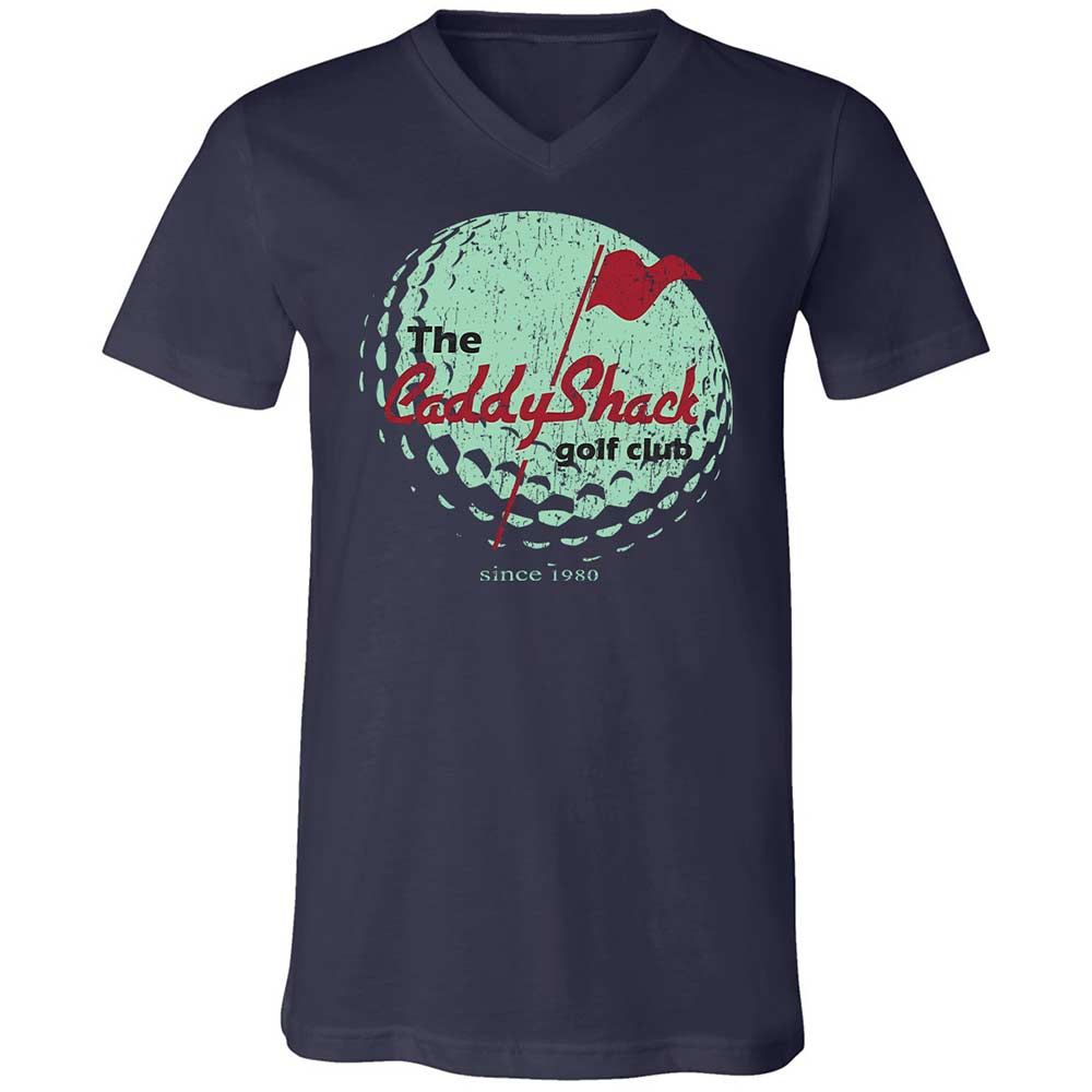 Unisex V-Neck T-Shirt - 4C7SKN67 - Navy - 2