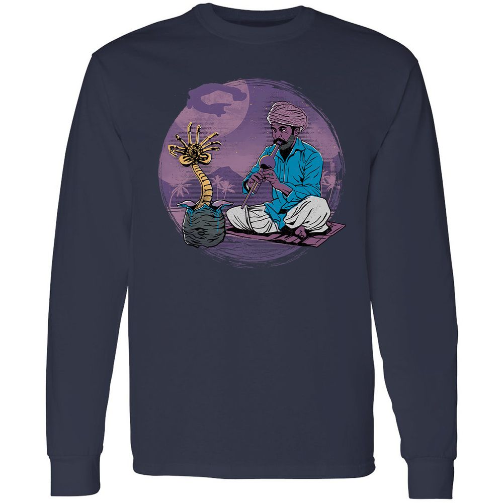 Long Sleeve T-Shirt - QK3DJ7U1 - Navy - 2