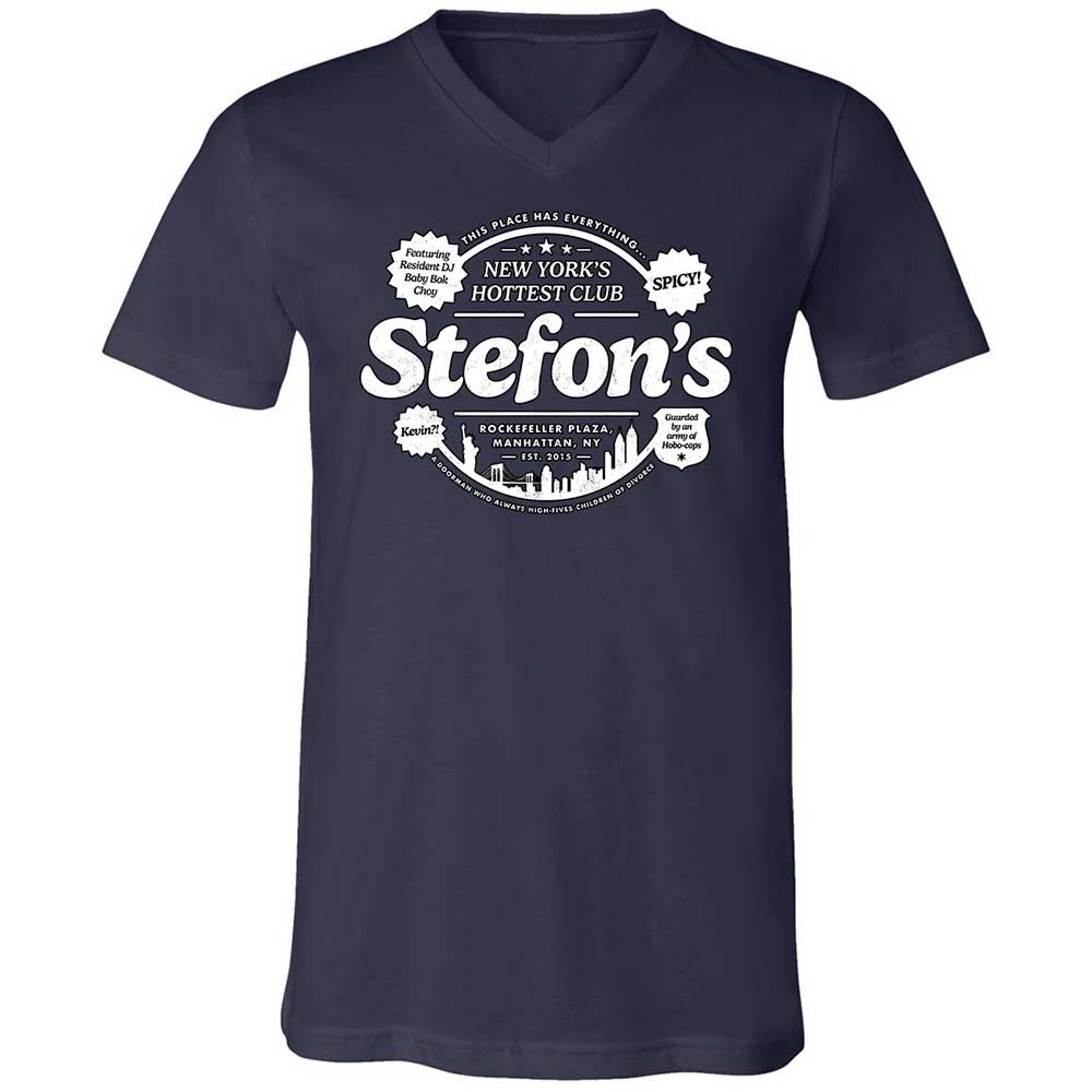 Unisex V-Neck T-Shirt - 38ZFR9DT - Navy - 2