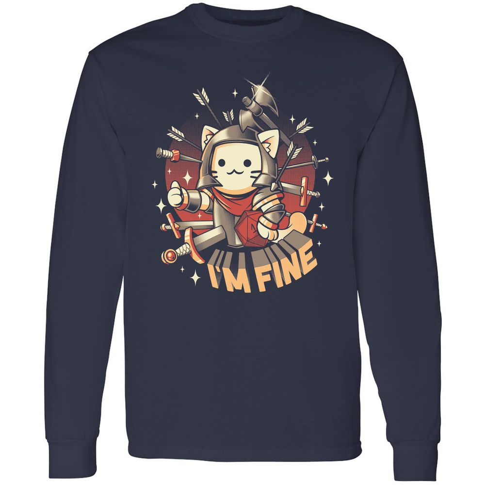 Long Sleeve T-Shirt - 9DHT8T47 - Navy - 2