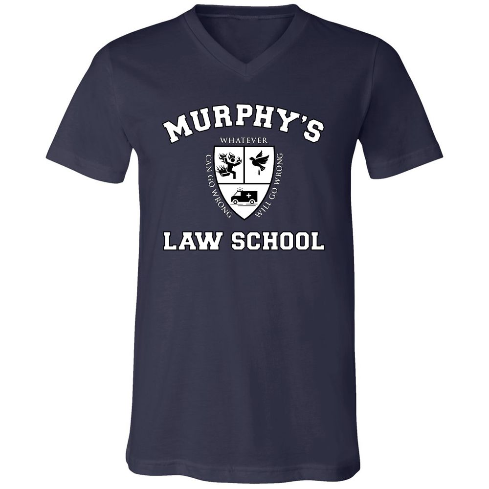 Unisex V-Neck T-Shirt - ATPMM9DS - Navy - 2