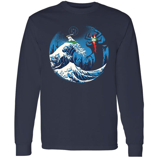 Long Sleeve T-Shirt - 68FD9F8U - Navy - 2