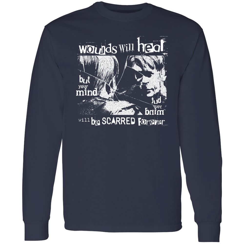 Long Sleeve T-Shirt - JRG5ZDXK - Navy - 2