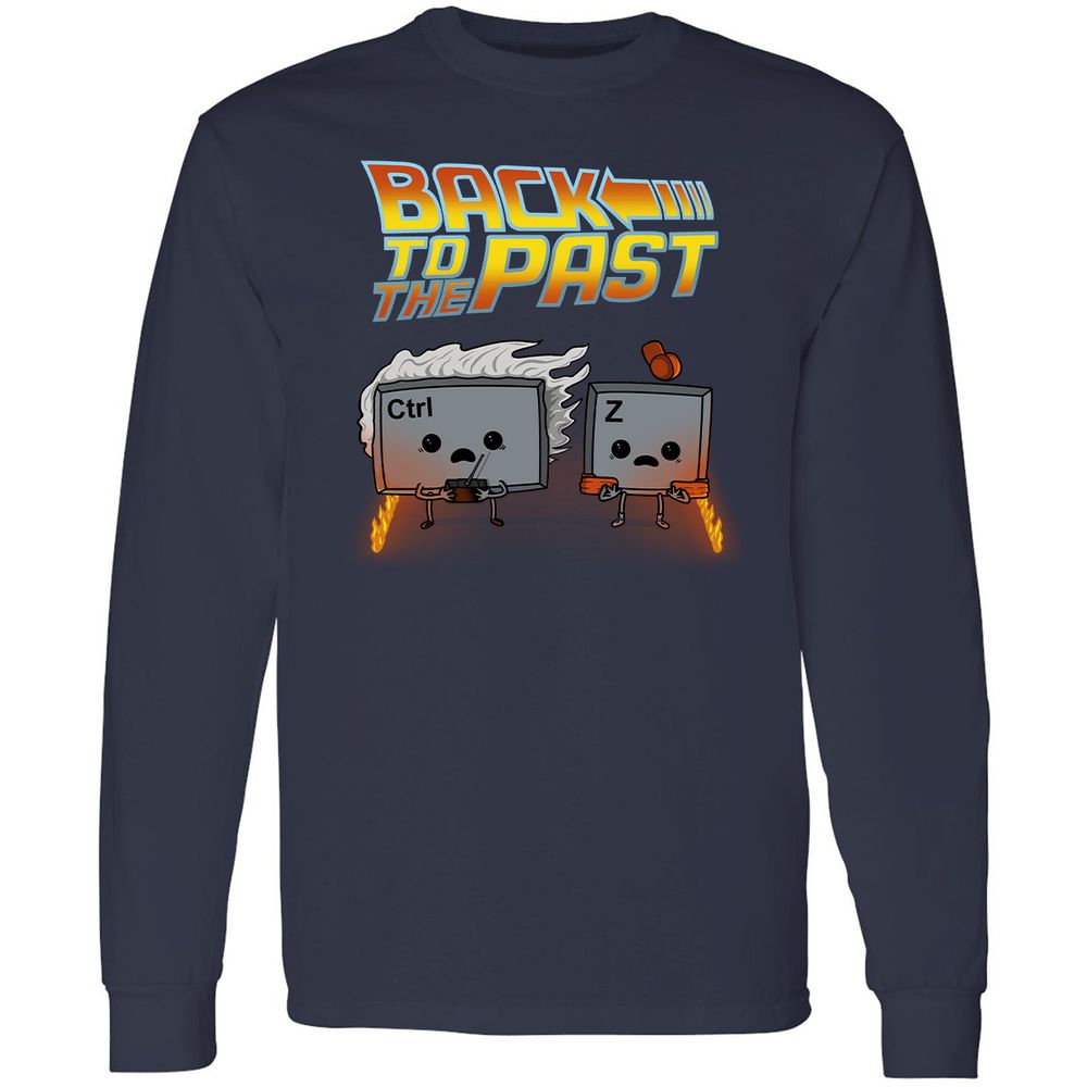 Long Sleeve T-Shirt - KKGVUZ6W - Navy - 2