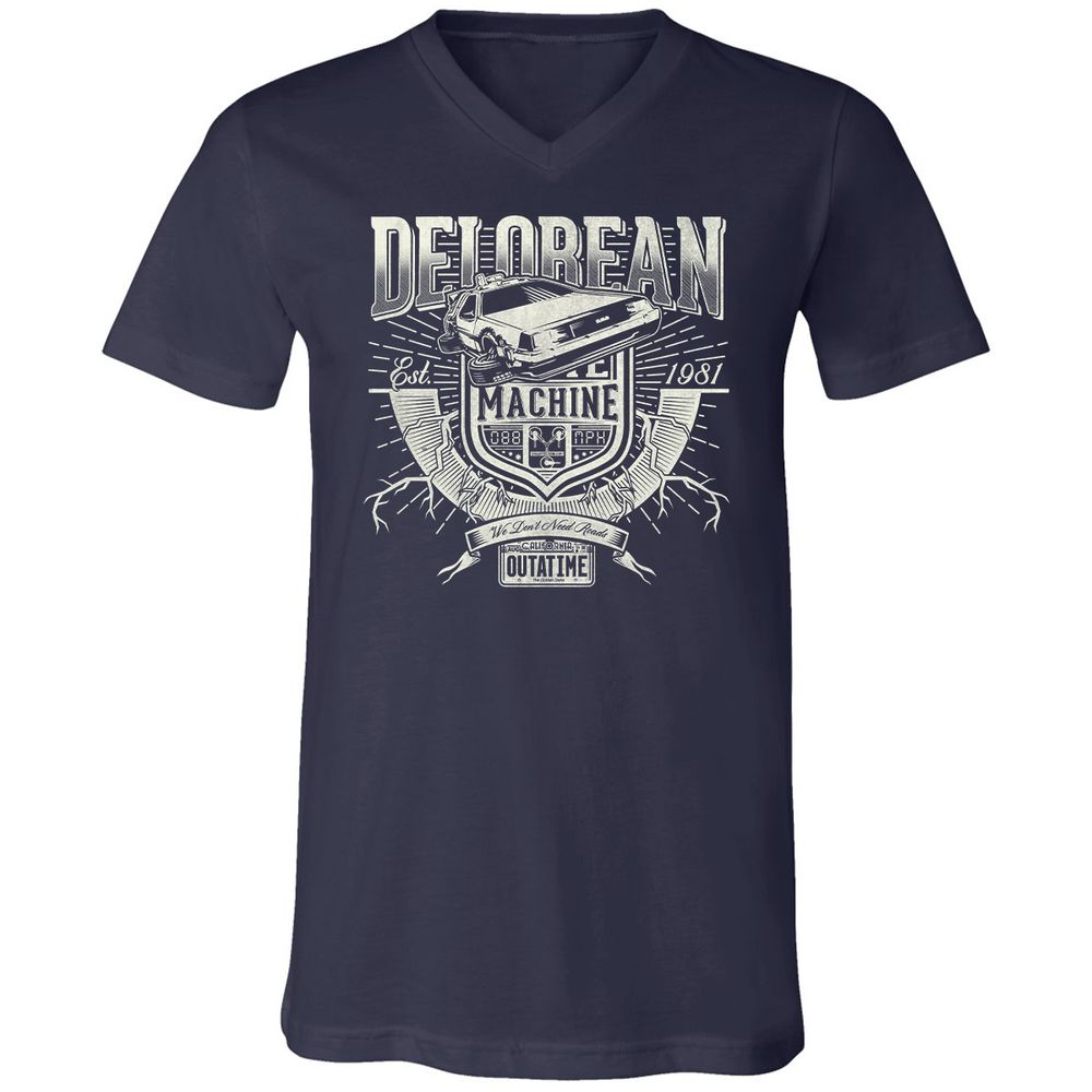 Unisex V-Neck T-Shirt - PP26DP5Q - Navy - 2