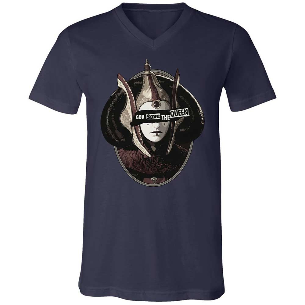 Unisex V-Neck T-Shirt - 2SYB9ULB - Navy - 2