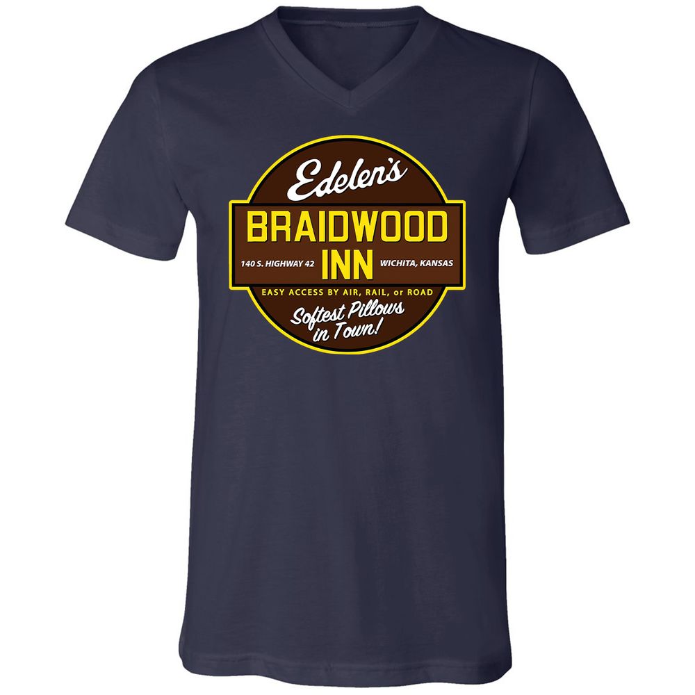 Unisex V-Neck T-Shirt - 9FU9CDWA - Navy - 2