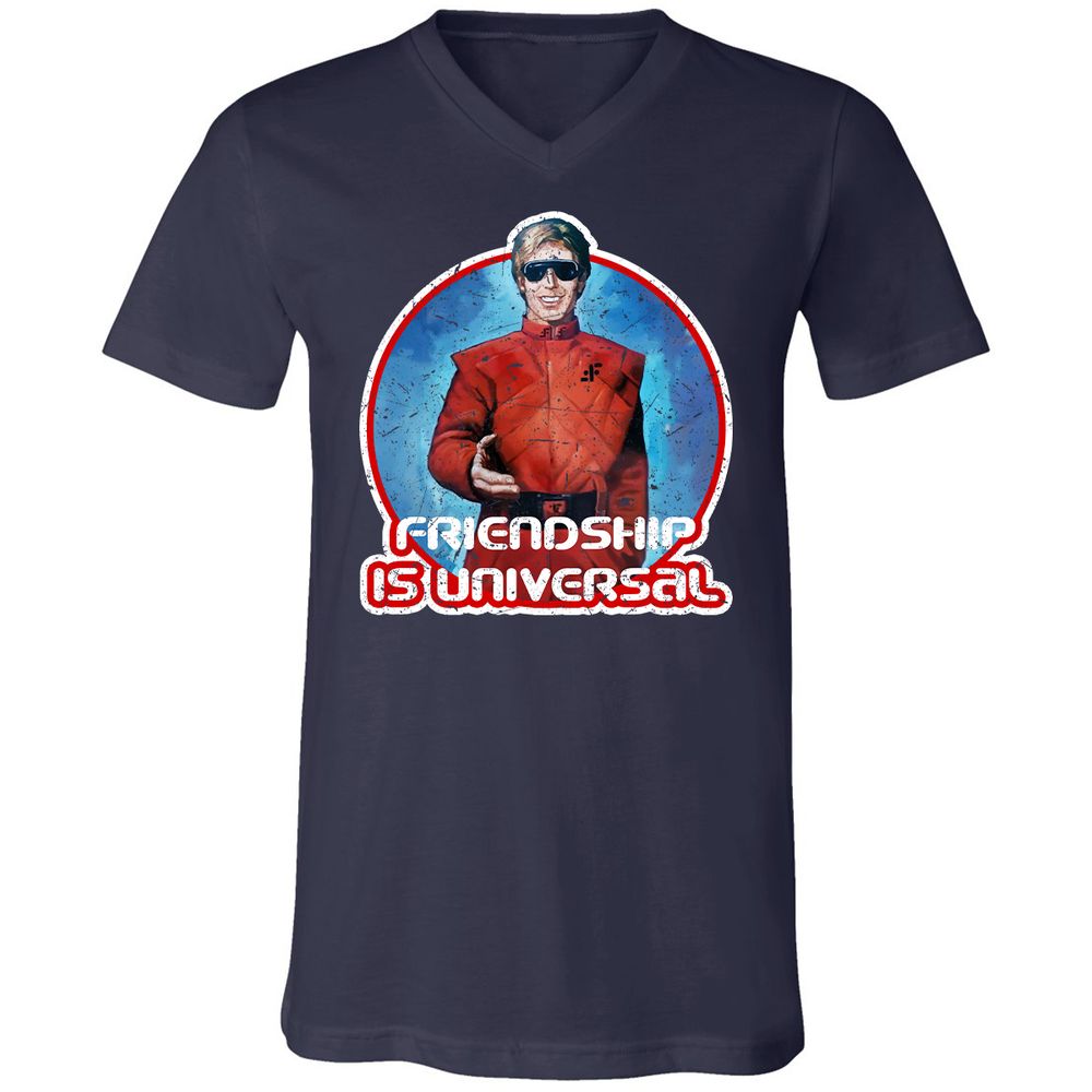 Unisex V-Neck T-Shirt - 7V5EEF2R - Navy - 2