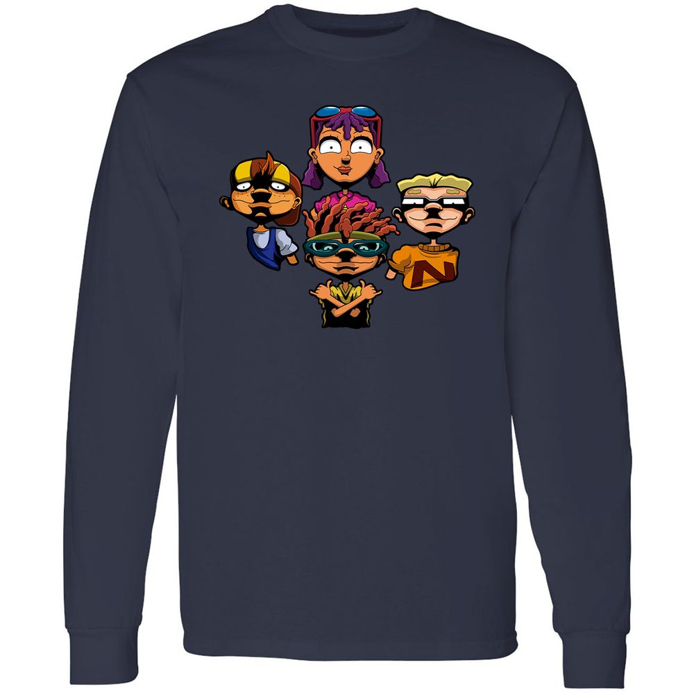 Long Sleeve T-Shirt - 6NDDE9Q8 - Navy - 2